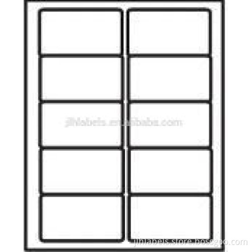 Avery 5163 laser Inkjet ,Matte White 4"x2",10 labels/sheet,Round corner